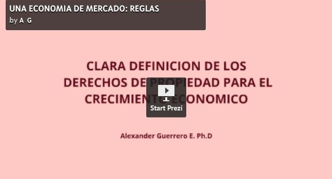 Una economía de mercado: reglas